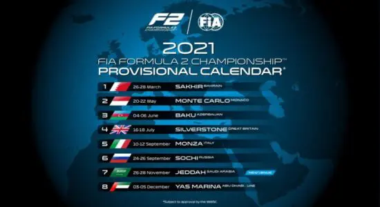 F2 | Il calendario 2021: si va in Arabia Saudita