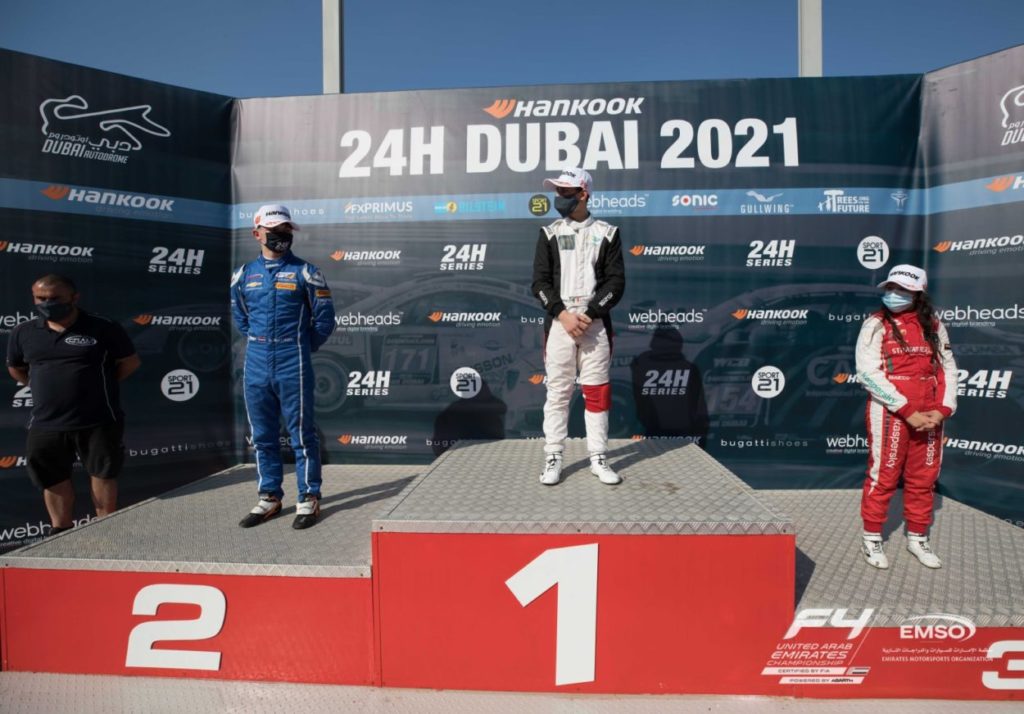 F4 UAE | Trulli e van't Hoff subito in trionfo a Dubai