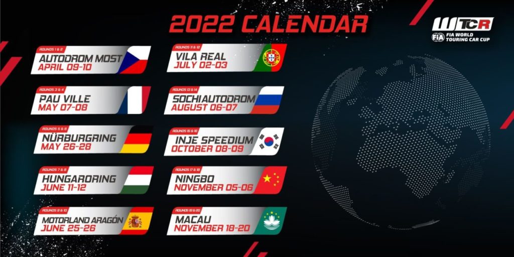 WTCR | Pubblicato il calendario 2022: si torna in Asia?