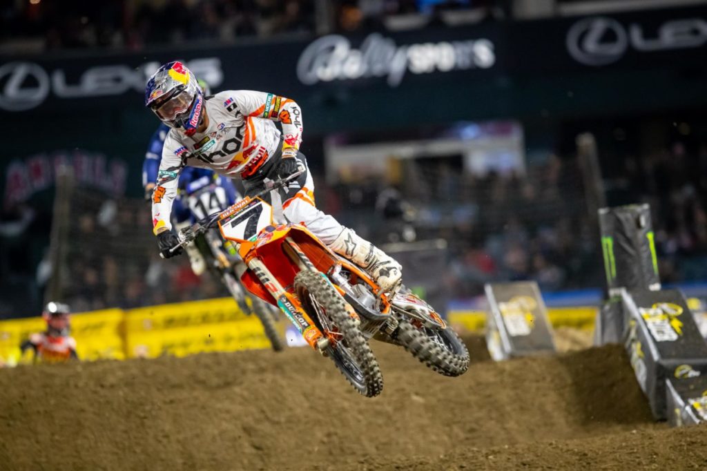 Supercross | Anaheim #1 2022, Plessinger (KTM): "Sono contento di avere concluso la gara indenne"