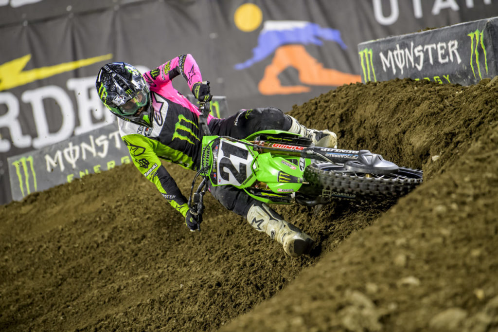 Supercross | Anaheim #2 2022, Anderson (Kawasaki): "Cattive sensazioni a inizio giornata, nel main event ho rimesso tutto a posto"