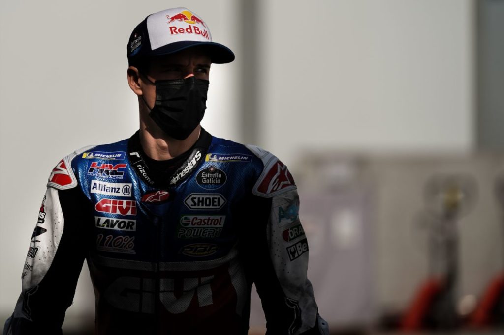 MotoGP | GP Qatar 2022, Álex Márquez (Honda LCR): "Ho bloccato l'anteriore, non credo di aver commesso un errore"