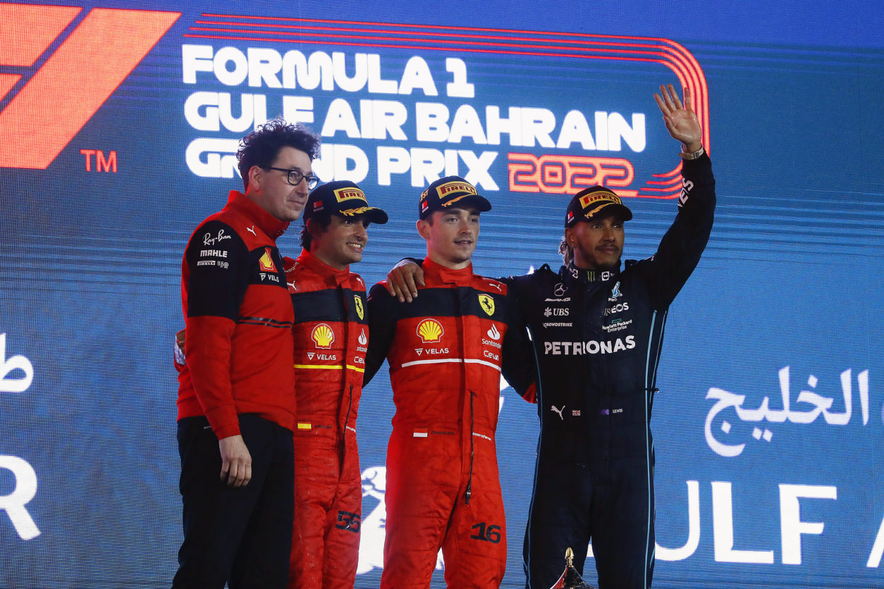 Podio Bahrain F1 2022