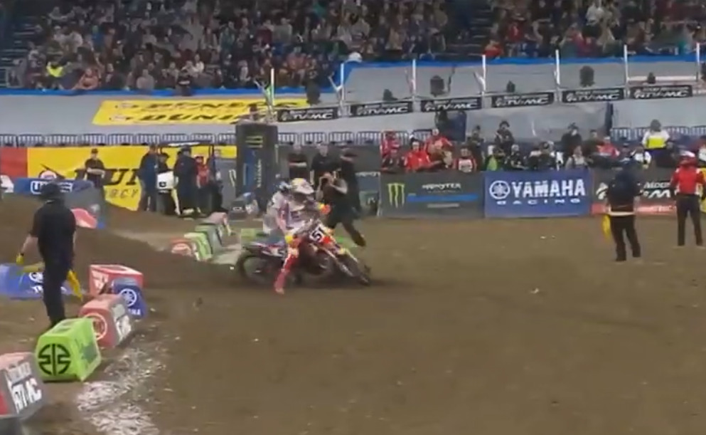 Supercross | Barcia penalizzato di tre punti per lo scontro con Anderson a Indianapolis