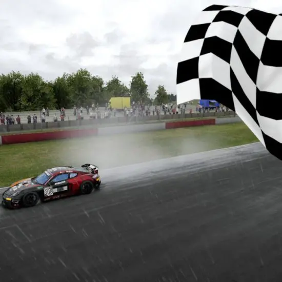 eSport | CIGT4 ACI Esport: Emanuele Nossan (SPQR Racing Team) domina in una Donington bagnata nella categoria AM