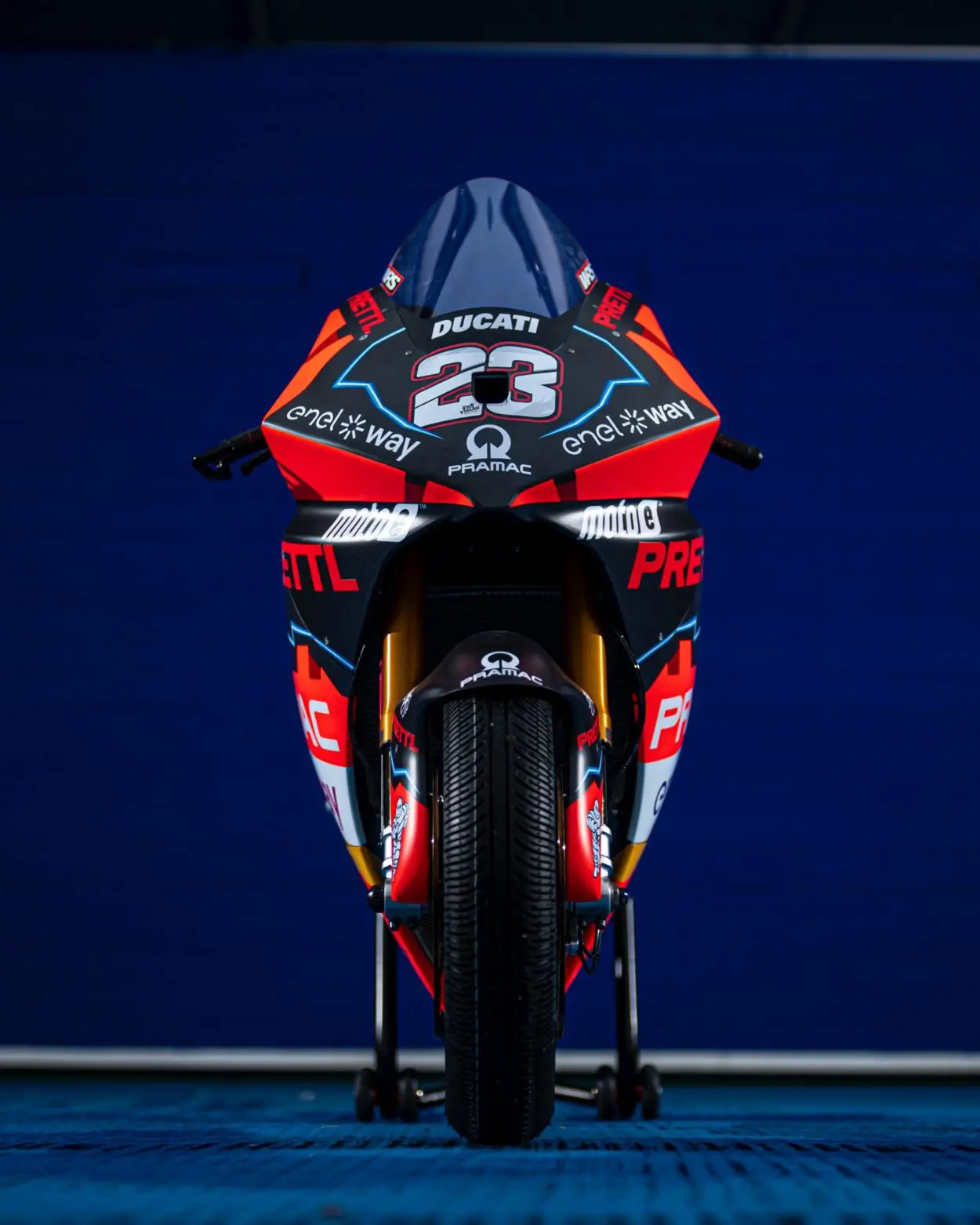 MotoE | La squadra Pramac Prettl Racing svela la propria livrea 2023 sulla Ducati V21L