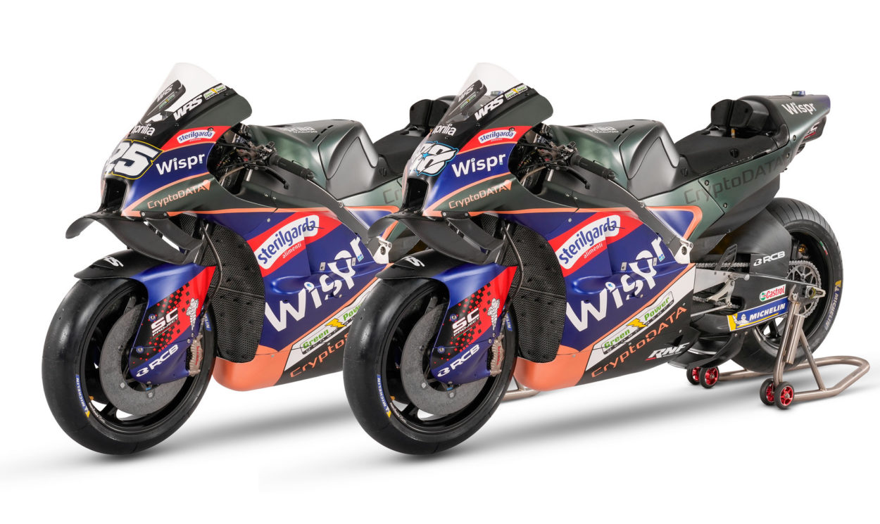 MotoGP |  Apresentando a Equipe Satélite Aprilia RNF Racing CryptoDATA para 2023 |  P300.it