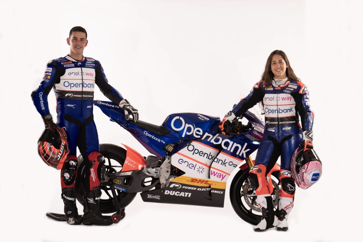 MotoE | Presentato il team Aspar Openbank 2023 e i nuovi colori sulla Ducati elettrica