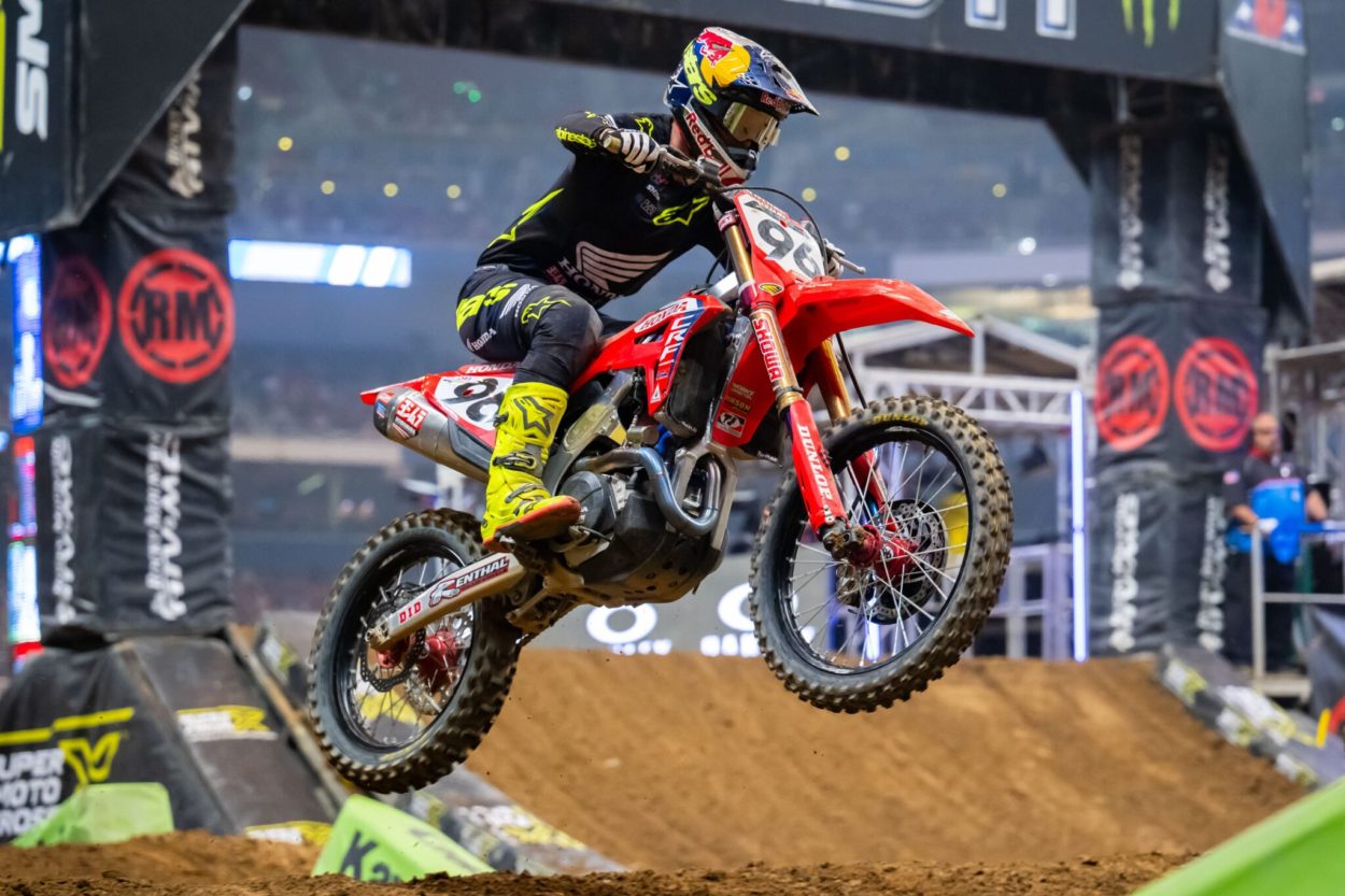 Supercross Saint Louis 2024, Hunter Lawrence (Honda) “Bandiera