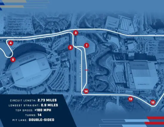 IndyCar | Arlington GP: svelata la mappa del tracciato cittadino in arrivo nel 2026