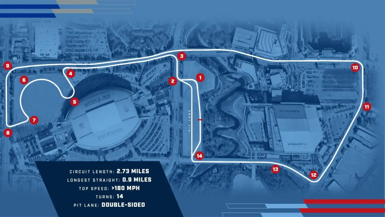 IndyCar | Arlington GP: svelata la mappa del tracciato cittadino in arrivo nel 2026