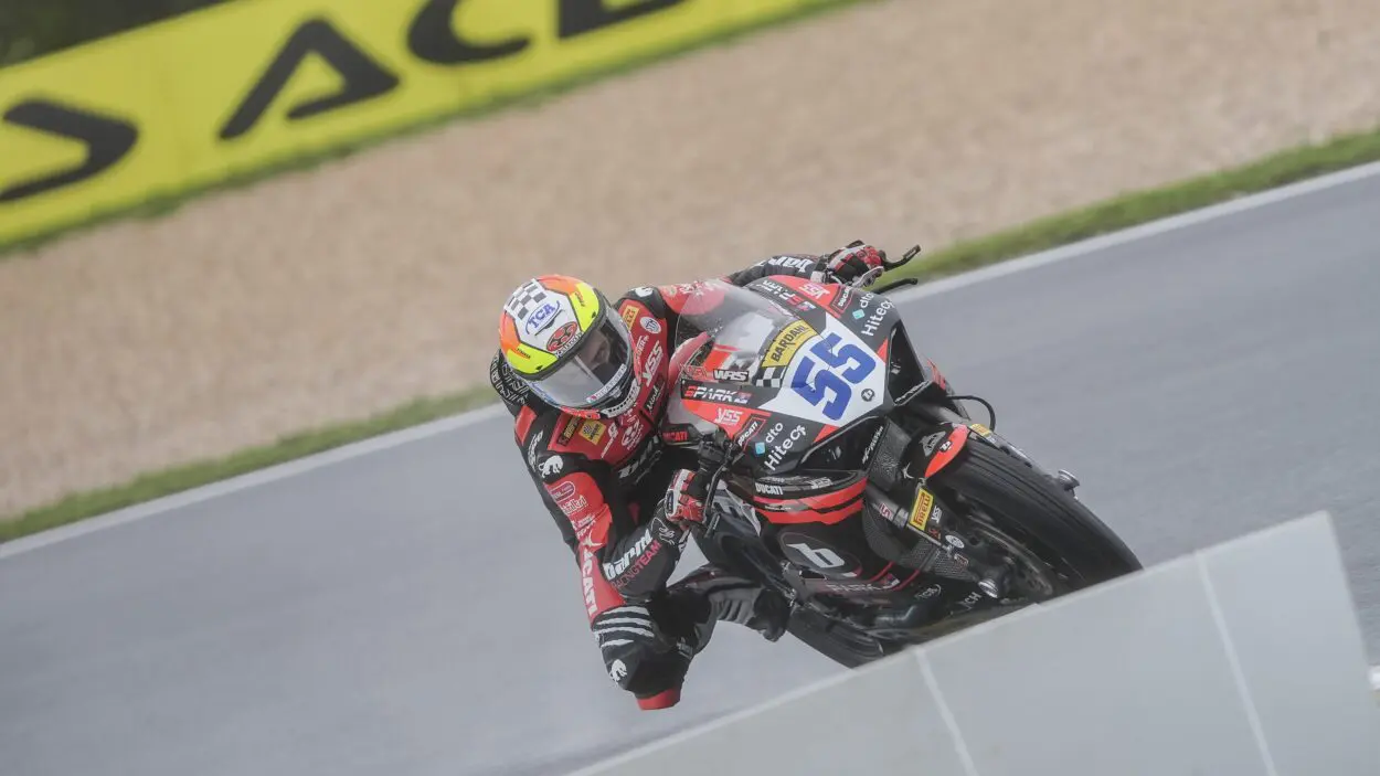 SSP | Round Estoril 2024, Superpole: Yari Montella approfitta della pista asciutta e fa il miglior tempo