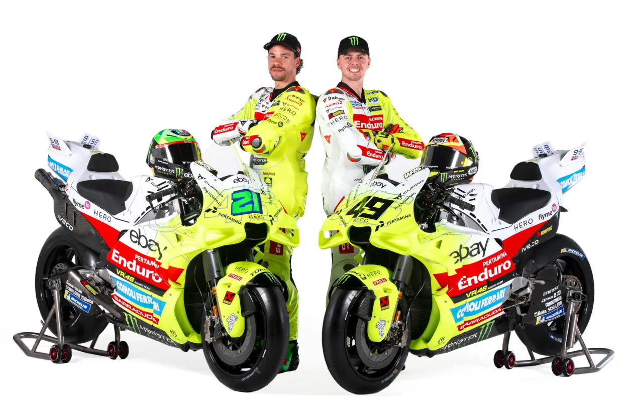 MotoGP | Presentato il team Ducati VR46 Pertamina Enduro del 2025. Franco Morbidelli e Fabio Di Giannantonio la nuova coppia italiana