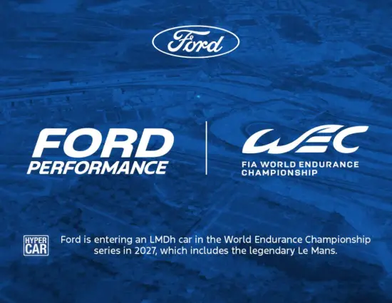 WEC | Ford annuncia il programma Hypercar. Esordio nel 2027 con una LMDh