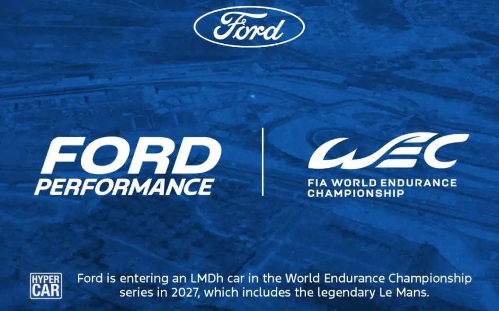 WEC | Ford annuncia il programma Hypercar. Esordio nel 2027 con una LMDh