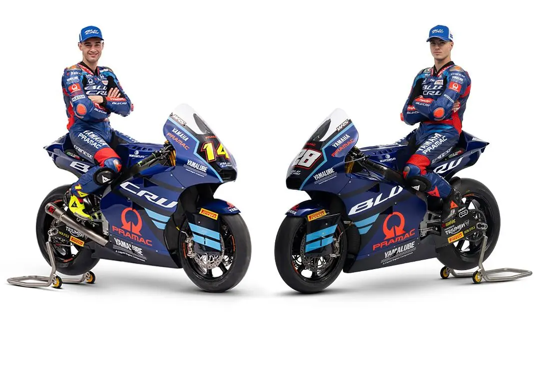 Moto2 | Presentato il nuovo team Yamaha Pramac bLU cRU, i talenti scelti sono Tony Arbolino ed Izan Guevara
