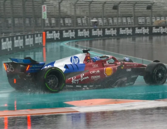 F1 | GP Miami 2025: diluvio in corso, Leclerc a muro nei giri pre griglia della Sprint!