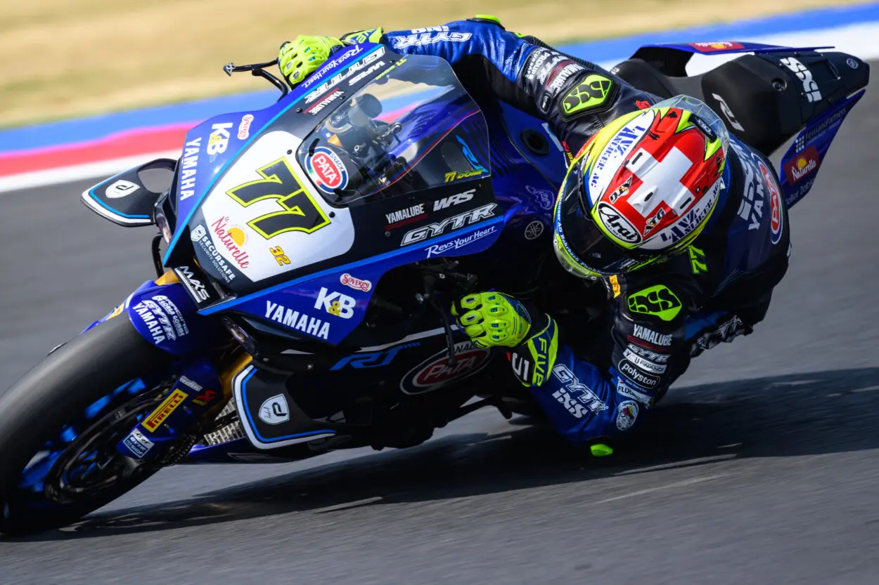 SBK | Round Emilia-Romagna 2025: Dominique Aegerter infortunato dopo Gara 1, non correrà domenica