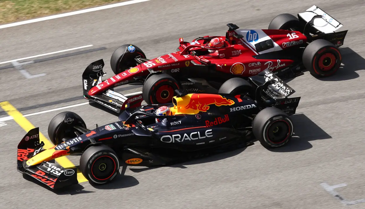 F1 | GP Spagna 2025, NFA tra Leclerc e Verstappen per il contatto al restart. Il monegasco mantiene il podio