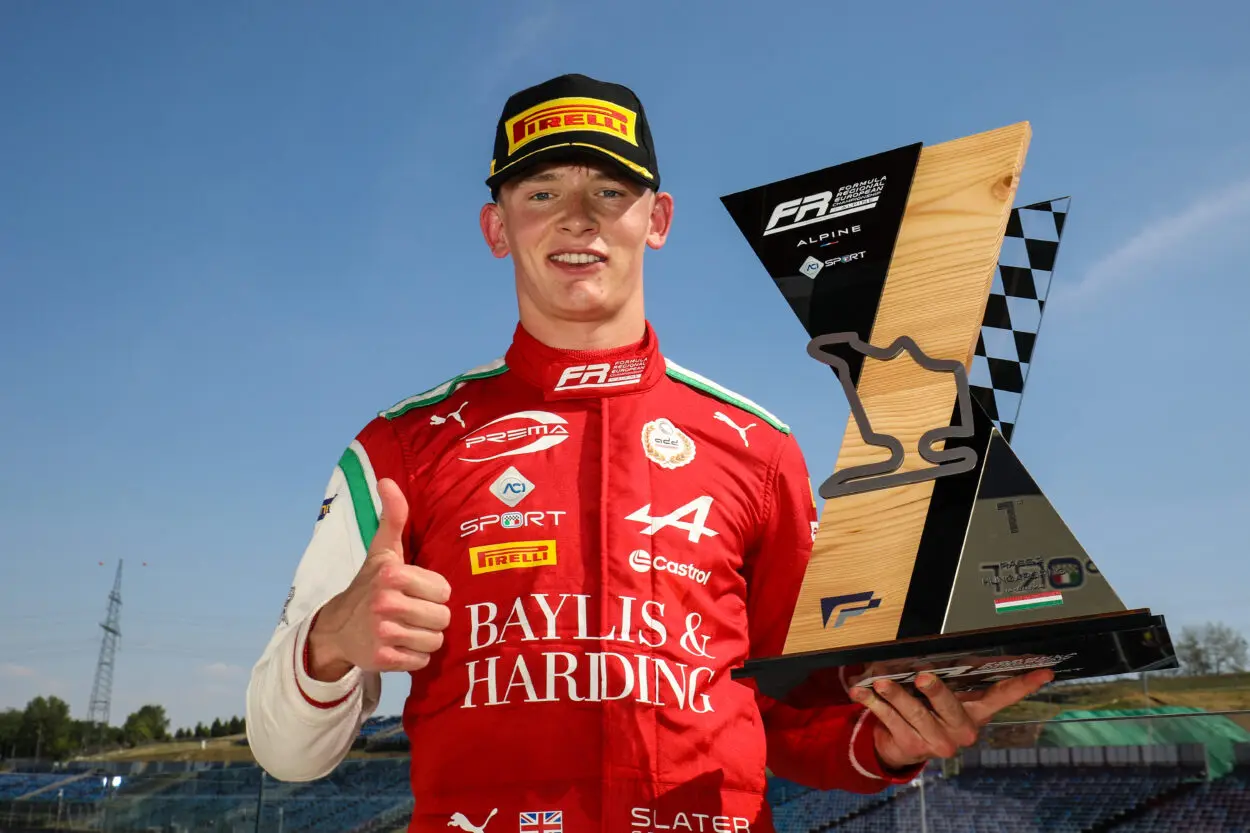 Formula Regional Europe | Ungheria 2025: Slater conquista Gara 2, Al Dhaheri e De Palo chiudono il podio