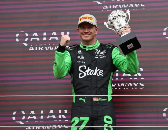 F1 | GP Gran Bretagna 2025, Gara, Hulkenberg: “Ci è voluto un po’ per il podio, non è vero?!”