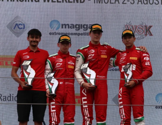 F4 Italia | Imola 2025: Oleksandr Bondarev batte Nakamura-Berta e conquista il primo successo in carriera in Gara 3