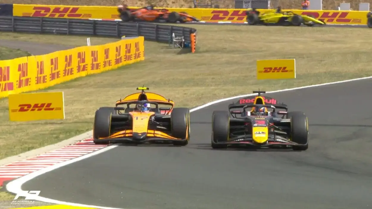 F2 | GP Ungheria 2025, Sprint Race: Josep Maria Martí vince resistendo a Dunne all’ultimo giro