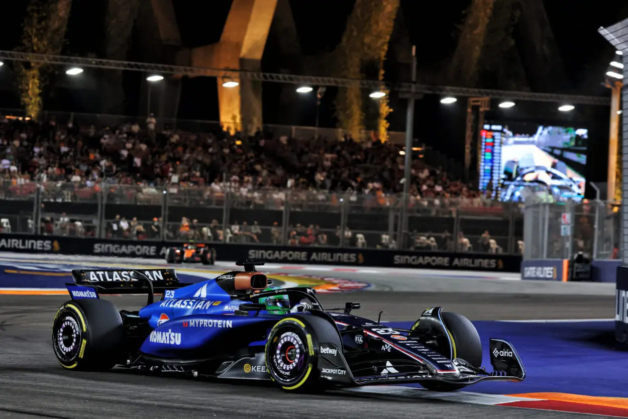 F1 | GP Singapore 2025, entrambe le Williams squalificate dalle qualifiche per irregolarità al DRS
