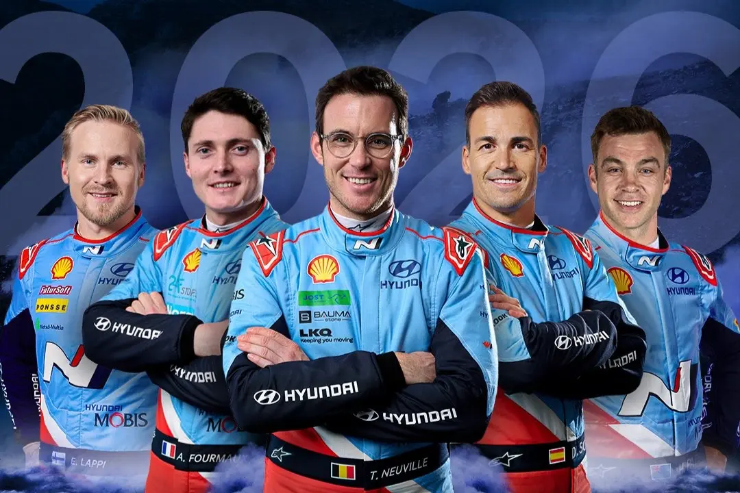 WRC | Hyundai annuncia la line-up piloti per il 2026: esperienza al centro del progetto