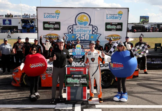 NASCAR | O’Reilly Auto Parts Series, Rockingham 2026: William Sawalich conquista la prima vittoria in carriera
