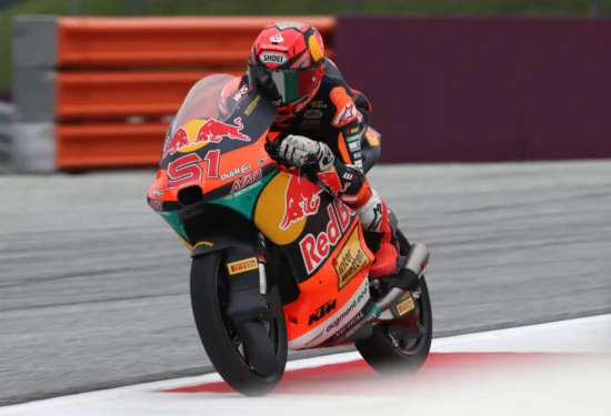Moto3 | GP Austria 2026, FP2: Brian Uriarte al comando in una sessione con pista umida